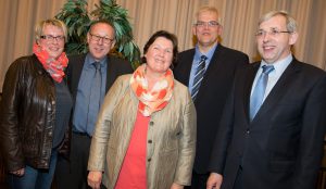 Spitzenkandidaten: Hans-Josef Vogel mit Petra Senske, Klaus Büenfeld, Rosemarie Goldner und Klaus Kaiser (Foto: CDU)