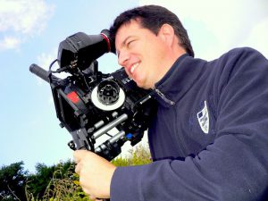 Die hochauflösende RED-Kamera in der Hand: Regisseur Andreas Ewels 