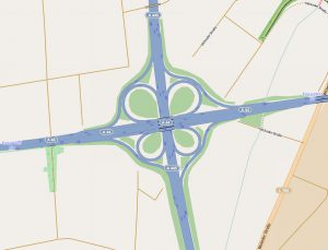 Autobahnkreuz Werl (Grafik: OpenStreetMap)