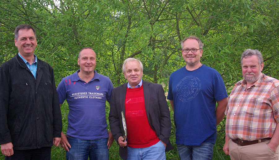 Die neuen Ratsmitglieder der WISU in Sundern: von links Christoph Schulte, Sven Franke, Hans Klein, Andreas Bahde, Werner Kaufmann (Foto: WiSu)