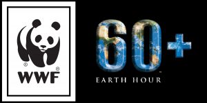 Das Logo der weltweiten WWF Earth Hour 2015.