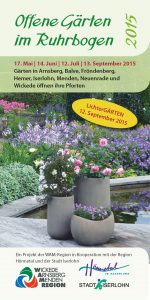 Broschüre zu den Offenen Gärten 2015