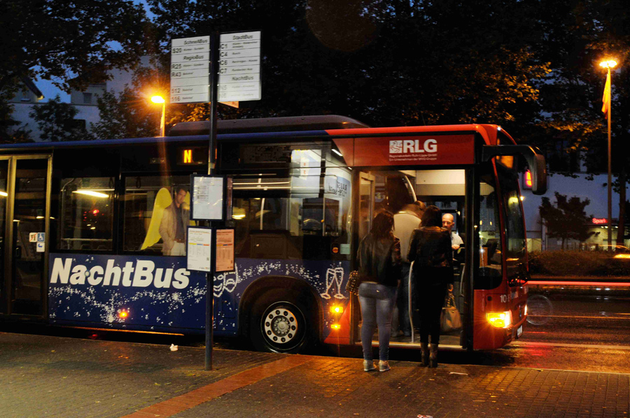 Die RLG-nachtbuss fahren in Arnsberg und Sundern auch an Weiberfastnacht. (Foto: RLG)