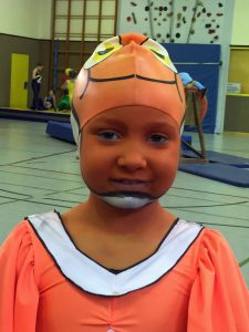 Leyla von Ketteler (6 Jahre) übernahm die Rolle von Clown-Fisch 'Nemo'.