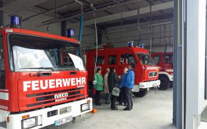 Blick in das neue FeuerwehrgerätehausBruchhausen/Niedereimer. (Foto: oe)