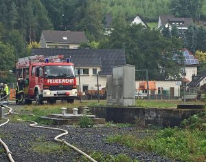 Feuerwehreinsatz am Talweg. (Foto: Feuerwehr)